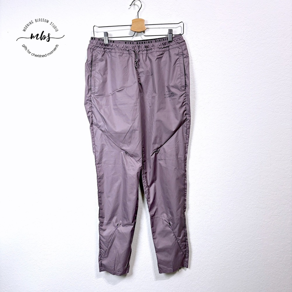 Nike Running Division Track Pants‎ Lightweight Reflective Tapered Purple Women S